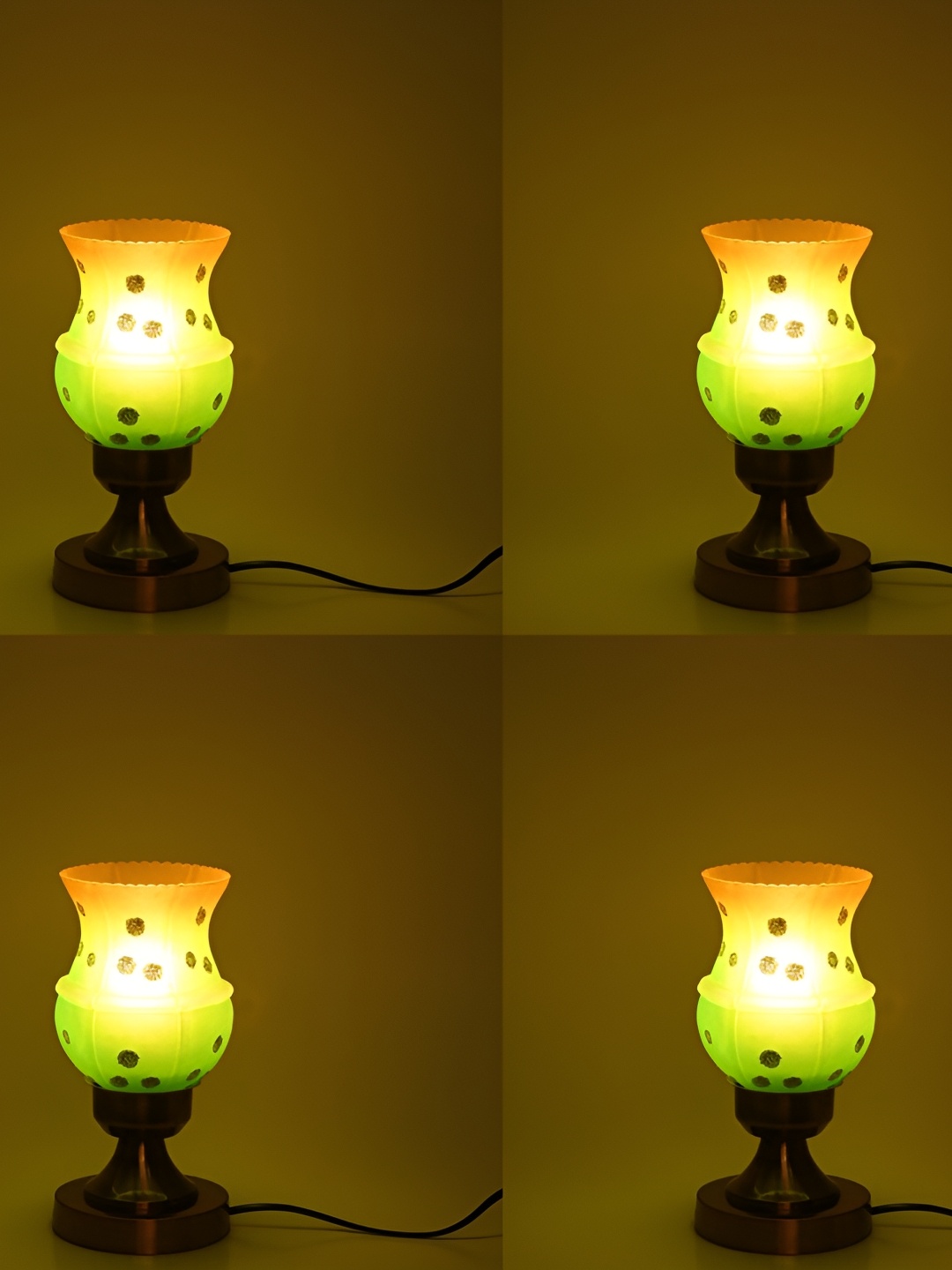 

Afast Yellow & Green Metal with Adjustable Cord Table Lamp