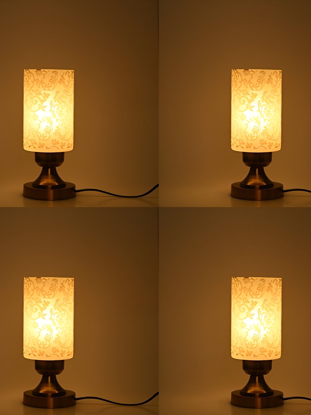 

Afast White 4 Pieces Metal Adjustable Cord Table Lamp