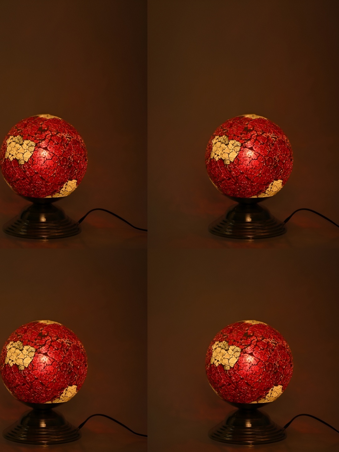 

Afast Red Textured Contemporary Table Lamp
