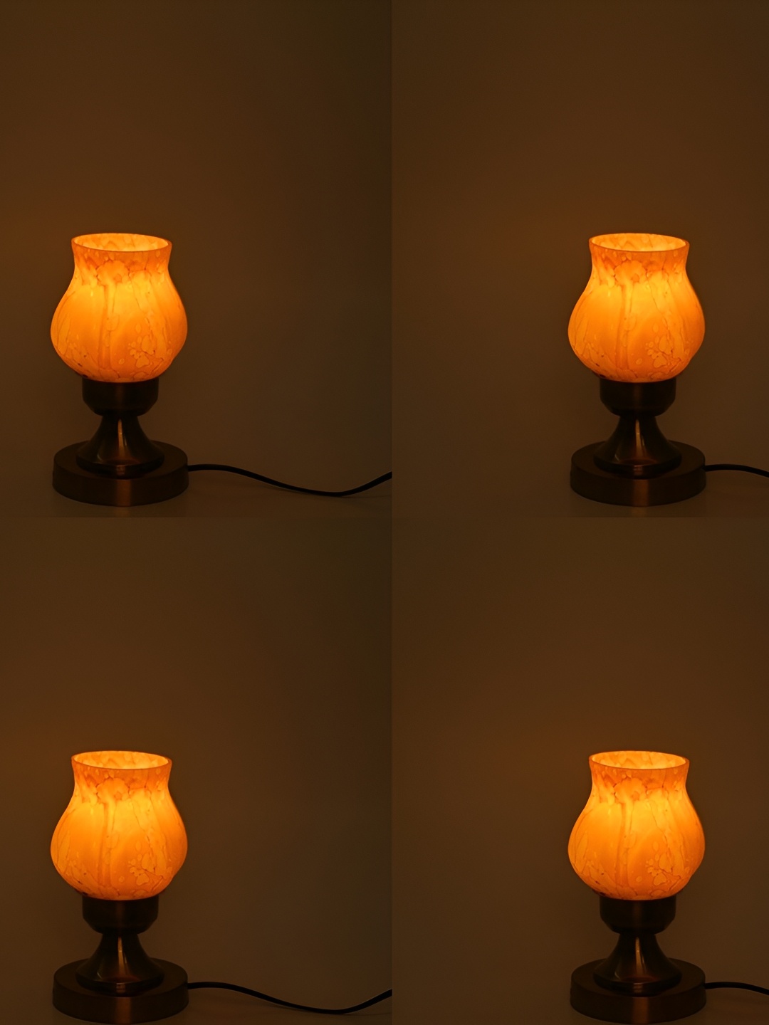 

Afast Gold-Toned Textured Metal Contemporary Table Lamp