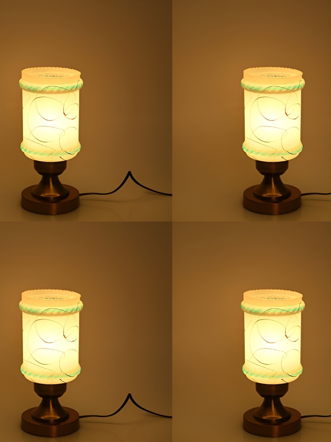 

Afast White & Black Metal Printed with Adjustable Cord Wall Lamps