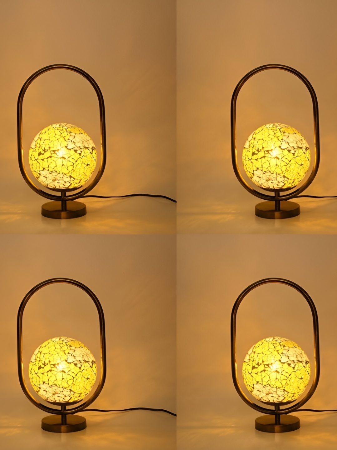 

Afast Gold Toned & Grey Textured Contemporary Table Lamp