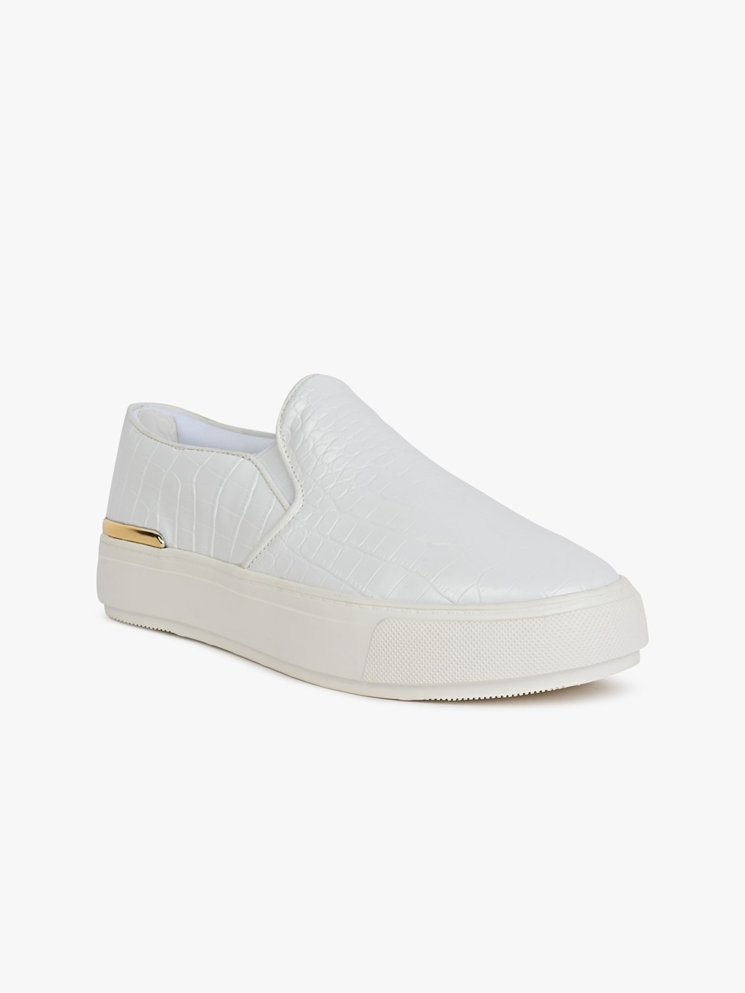 

ALDO Women Textured Slip-On Sneakers, White