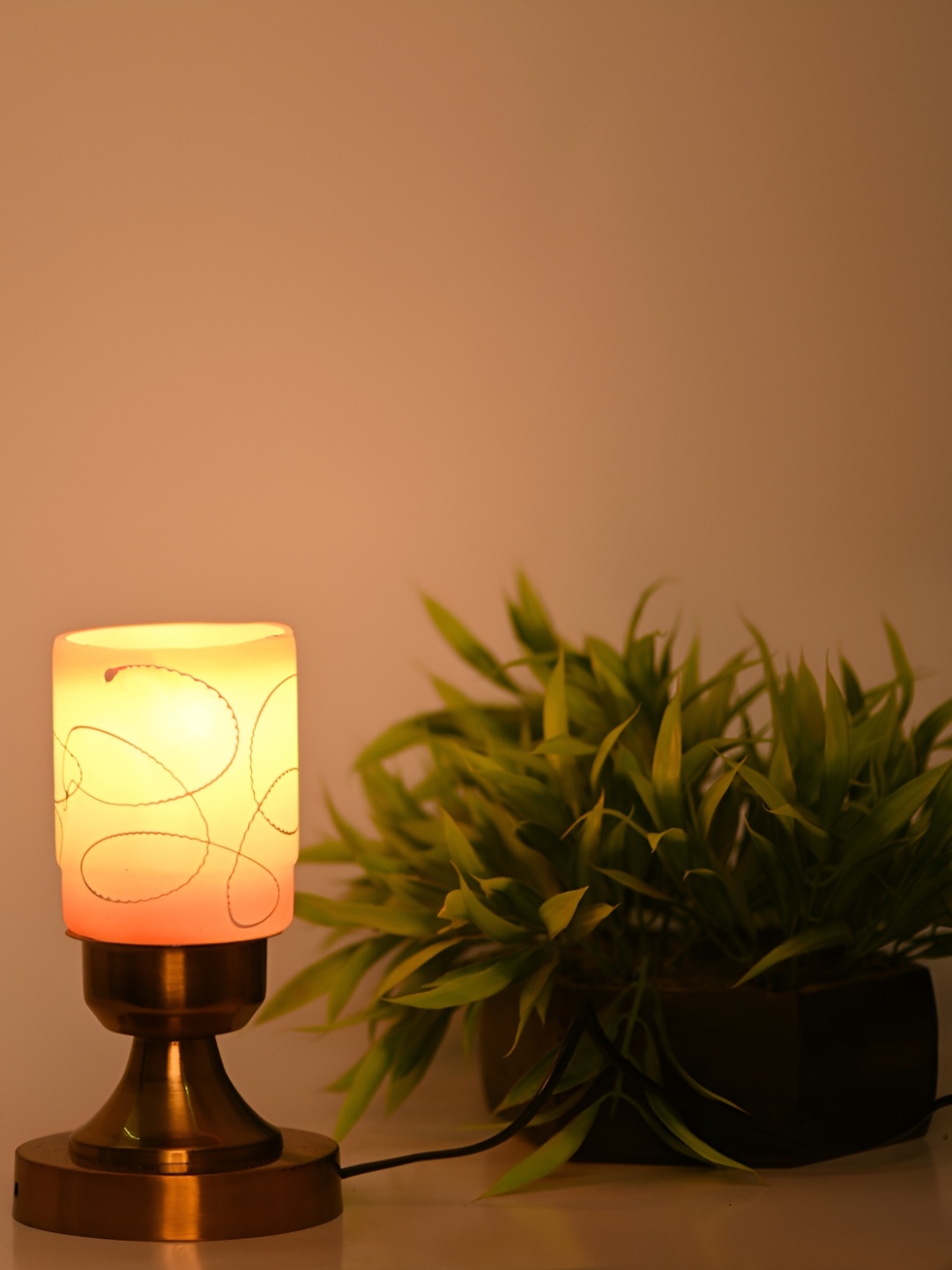 

Afast White Metal with Adjustable Cord Table Lamp