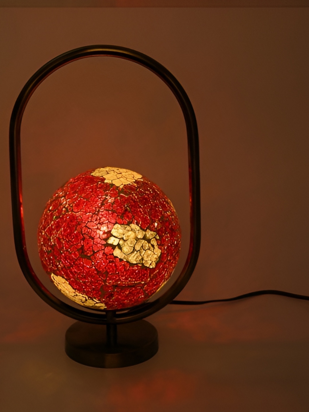 

Afast Red Metal Printed Metal Table Lamps