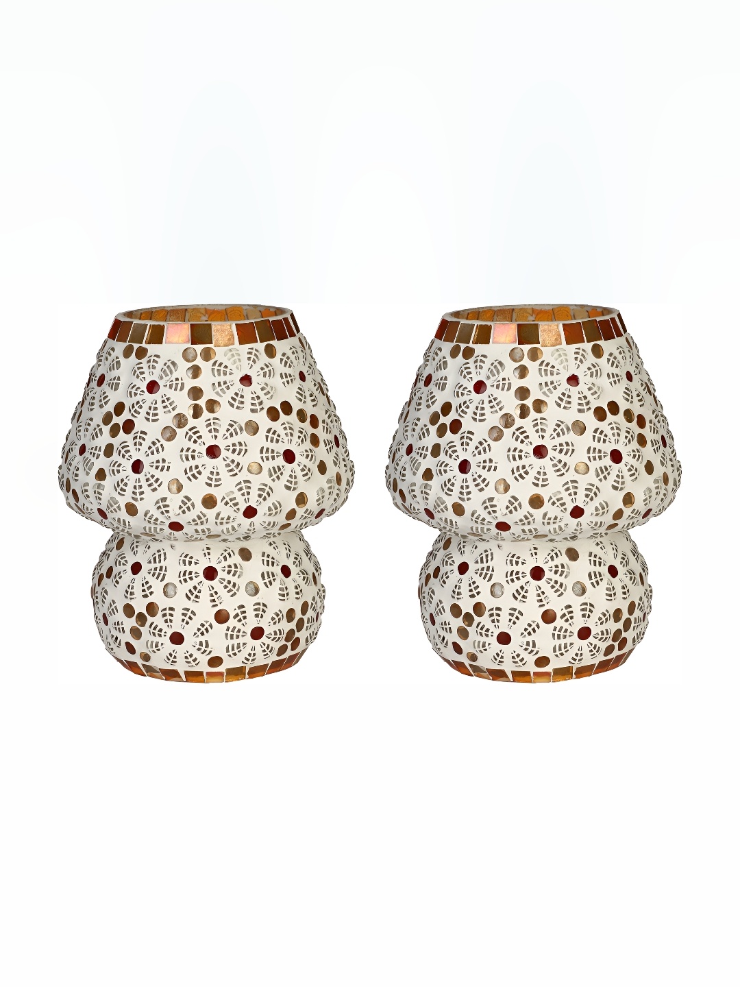 

Afast White 2 Pieces Glass with Adjustable Cord Table Lamp