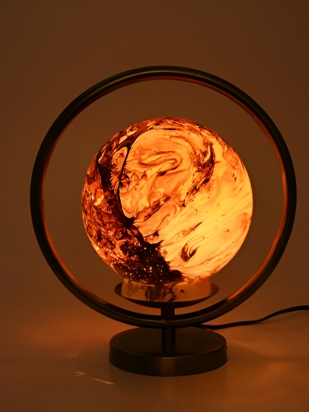 

Afast Brown 2 Pieces Metal with Adjustable Cord Table Lamp