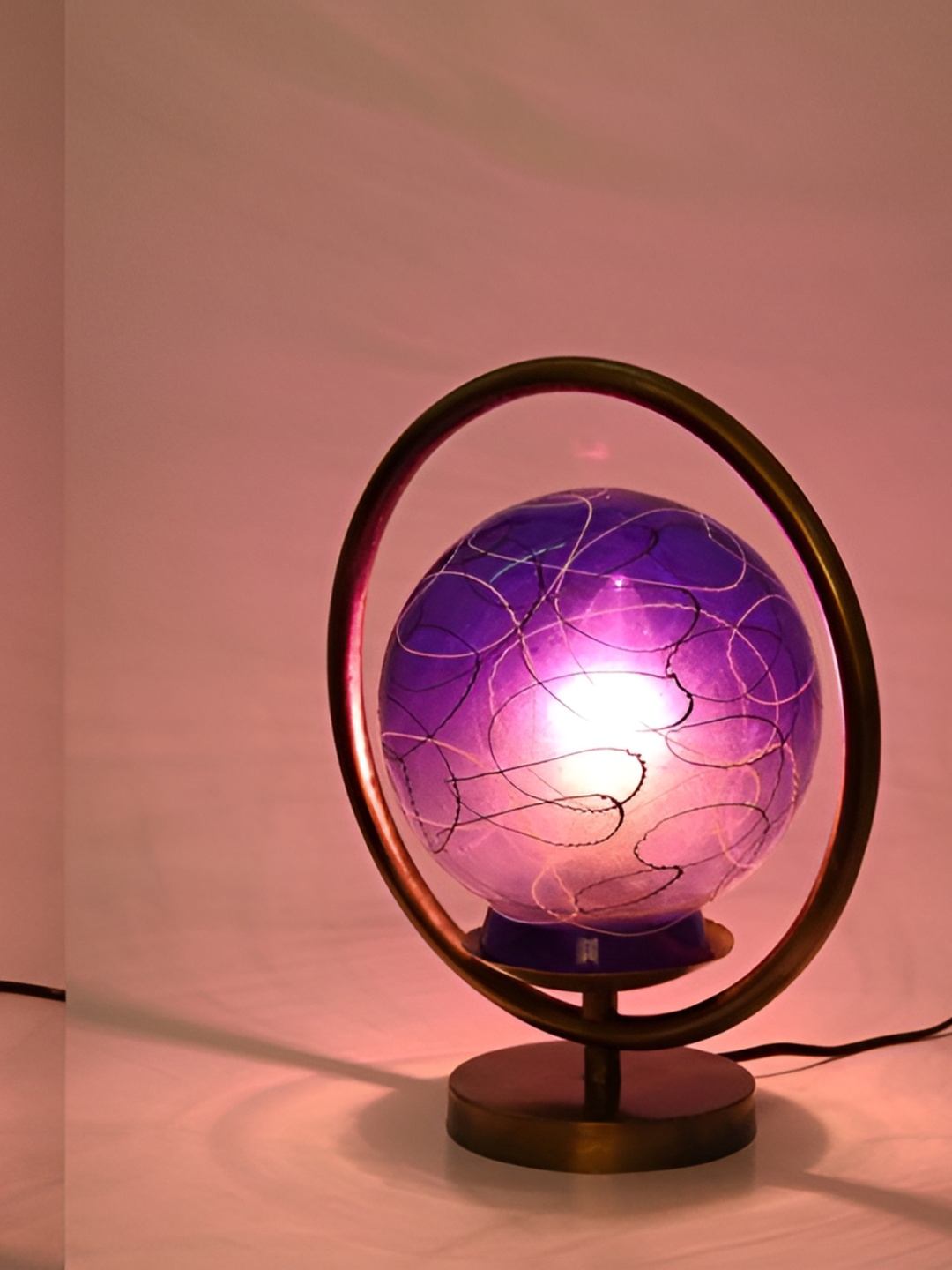 

Afast Blue Metal with Adjustable Cord Table Lamp
