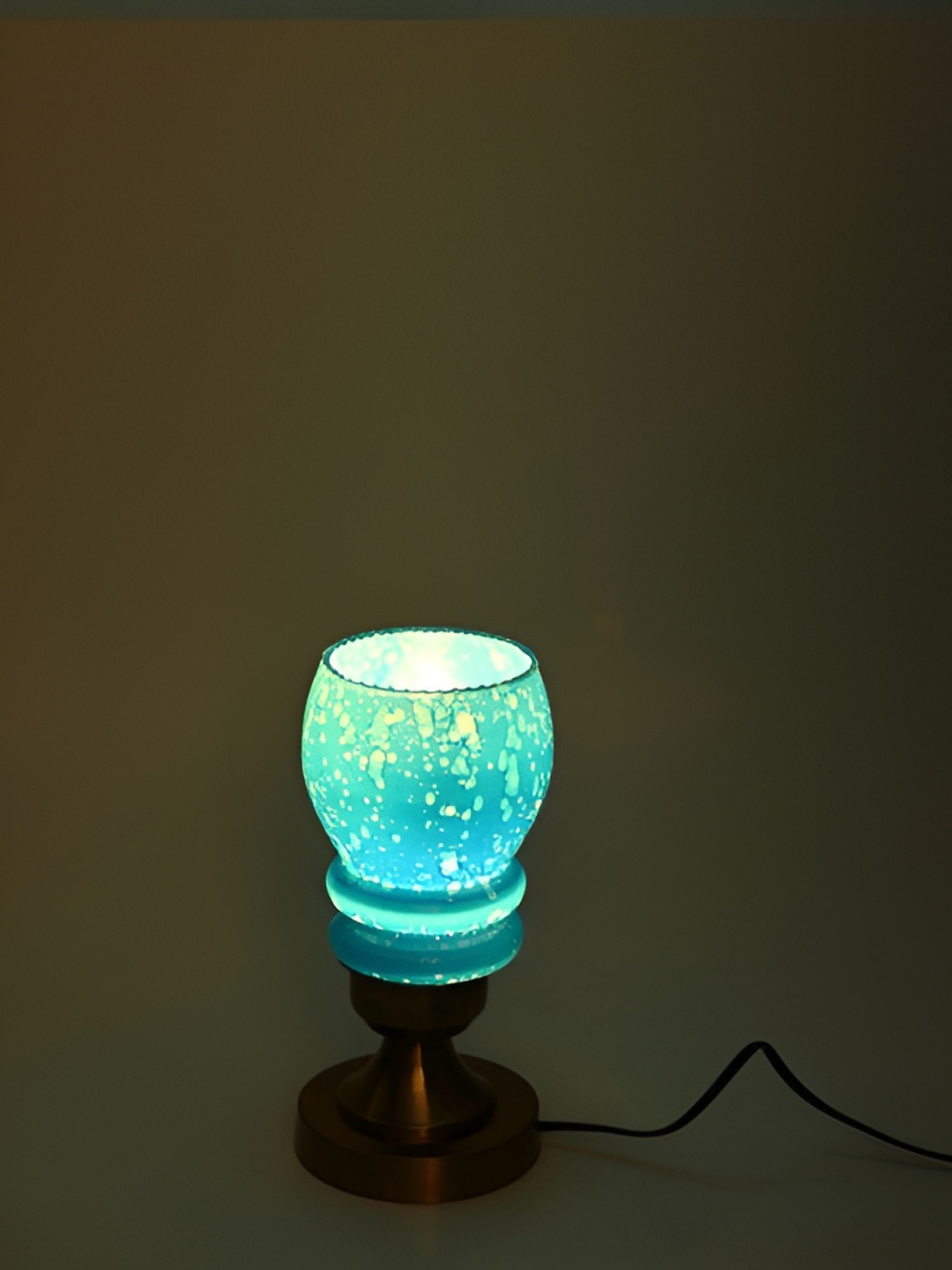 

Afast Blue & yellow 2 Pieces Printed Abstarct Shaped Contemporary Table Lamps