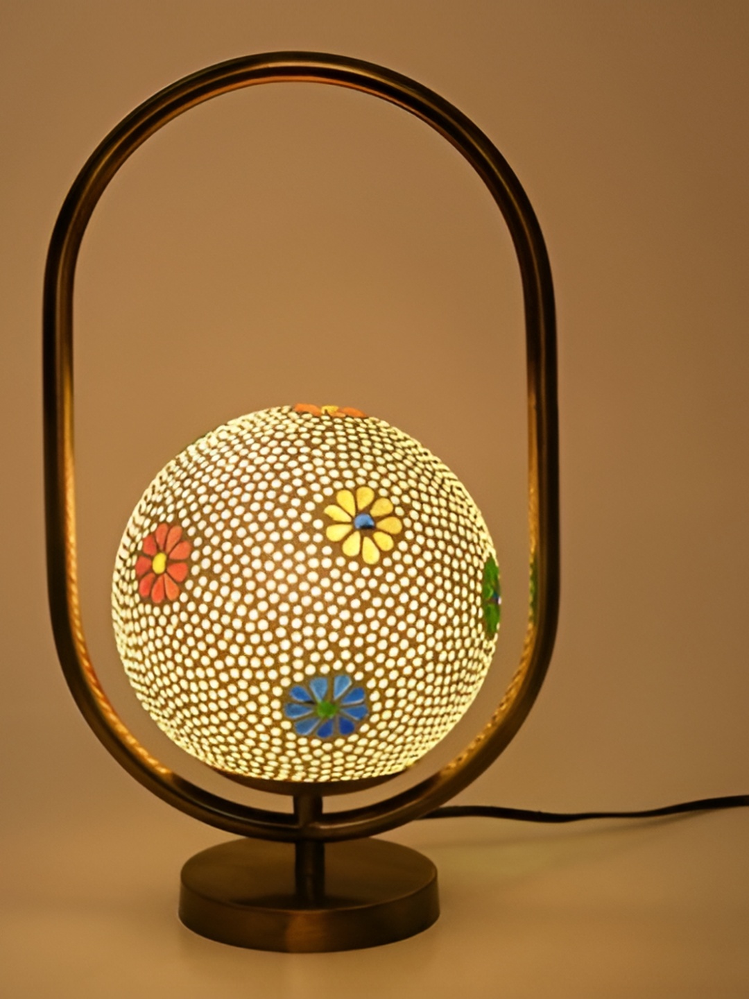 

Afast White & Yellow 2 Pieces Metal with Adjustable Cord Table Lamp