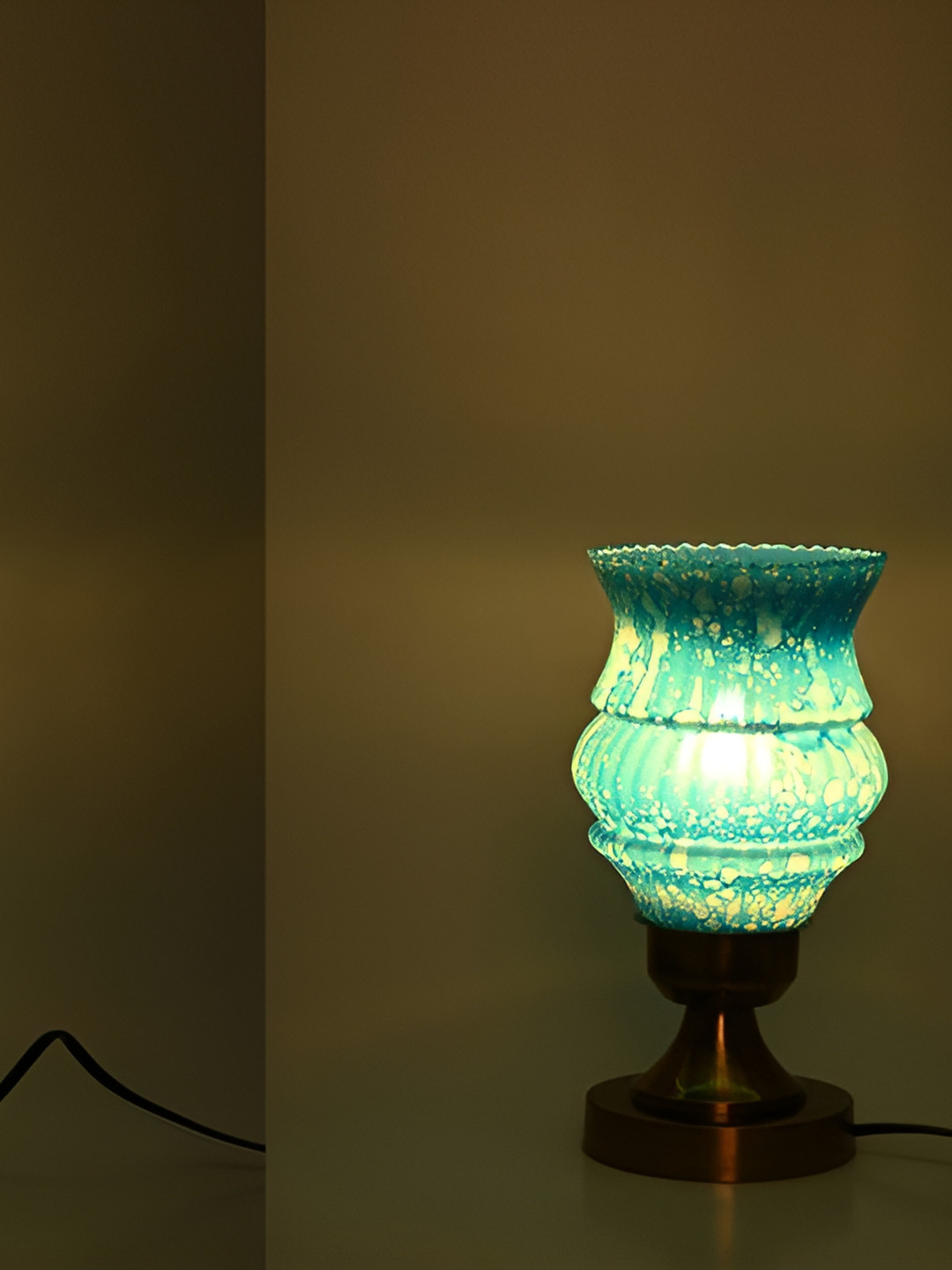 

Afast Blue Metal Adjustable Cord Table Lamp