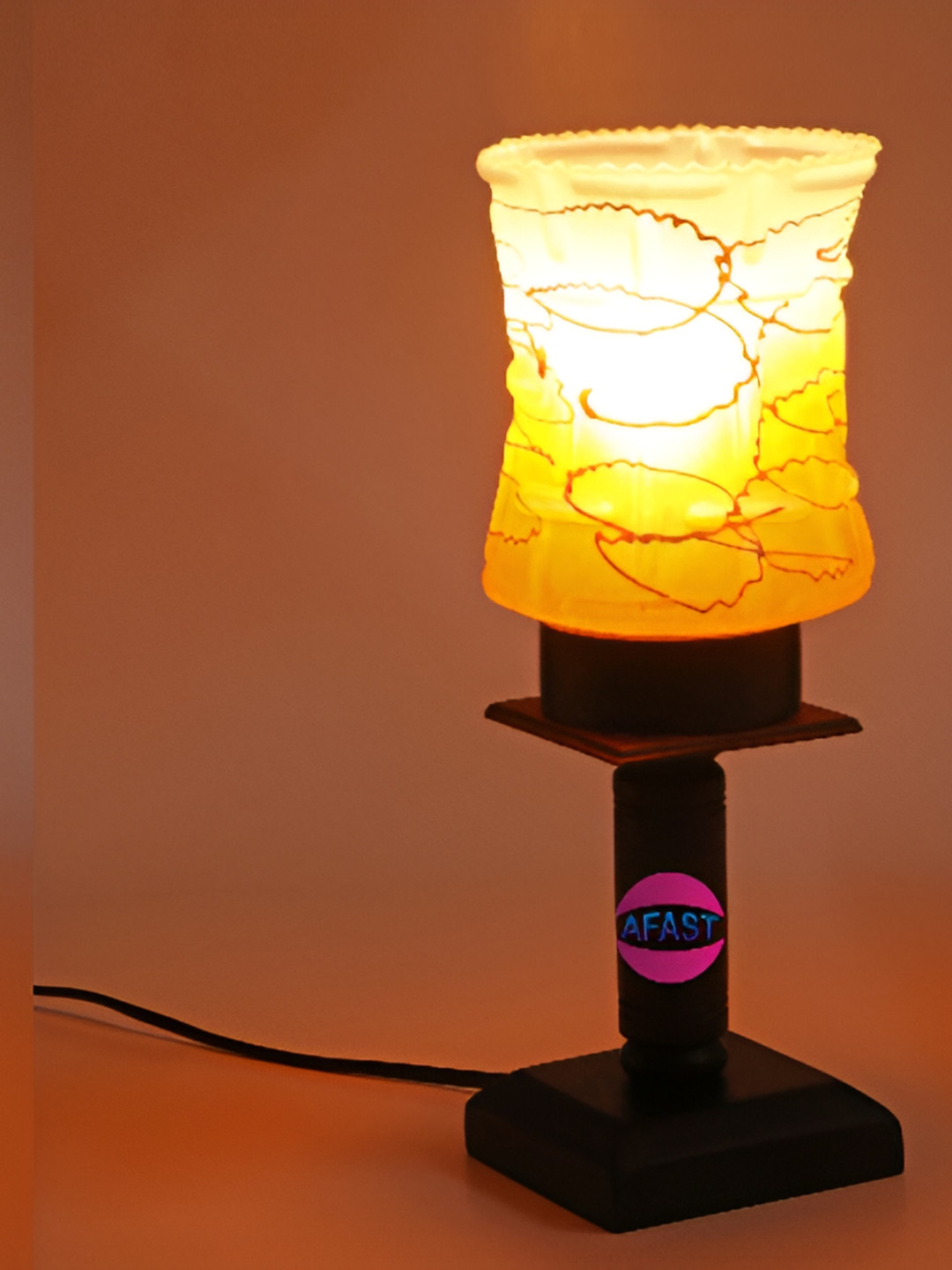 

Afast White 2 Pieces Wooden Contemporary Table Lamp with Adjustable Cord