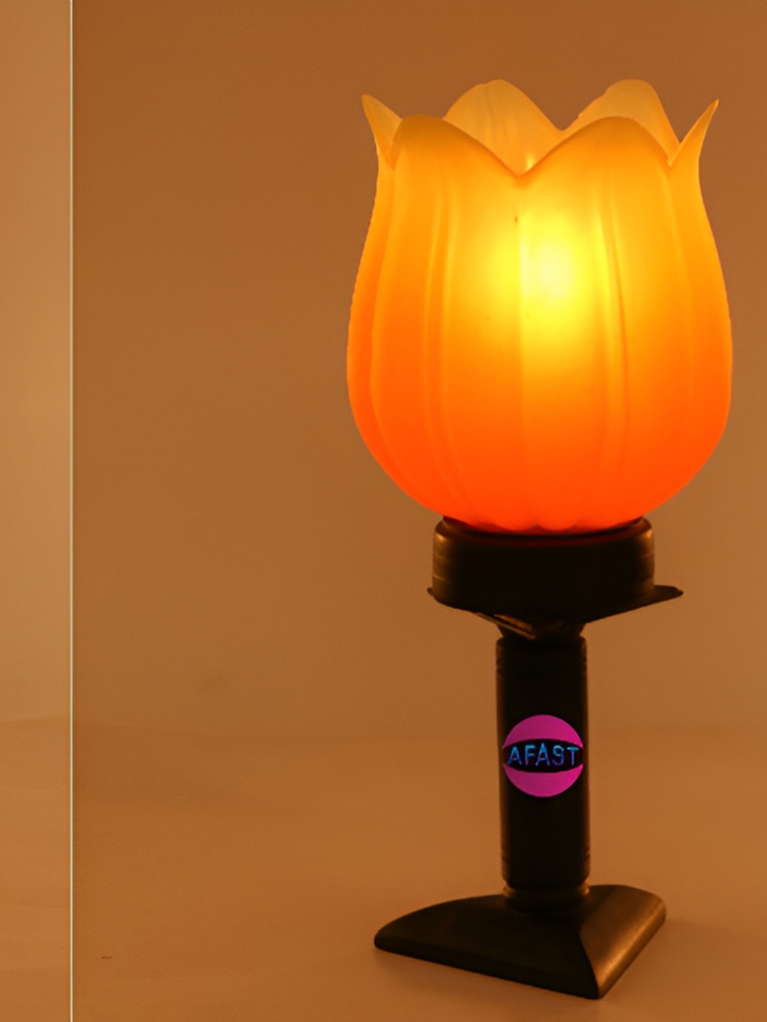 

Afast Orange 2 Pieces Textured Wooden with Adjustable Cord Table Lamp