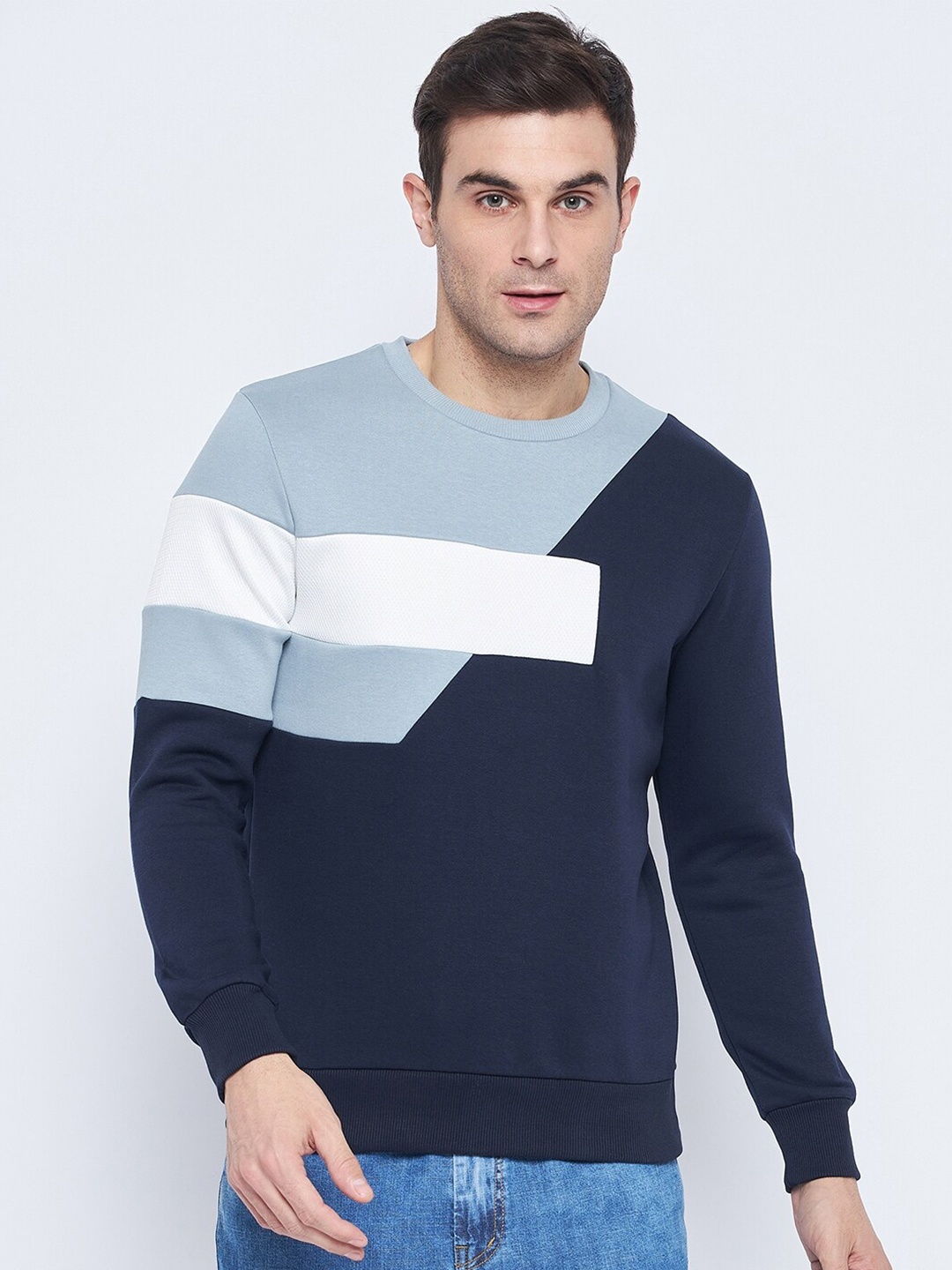 

CAMLA Colourblocked Pullover Sweatshirt, Navy blue
