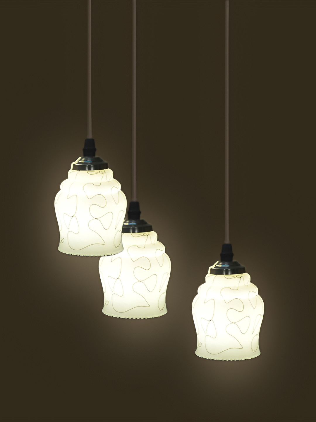 

Afast White Bell Shaped Glass Ceiling Lamp