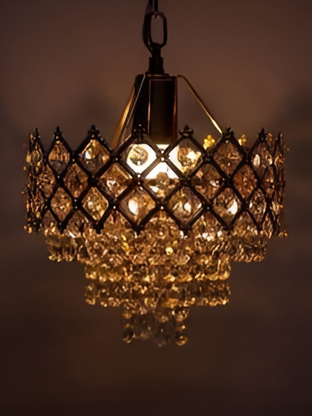 

Afast Gold Toned Textured Contemporary Glass Ceiling Lamp