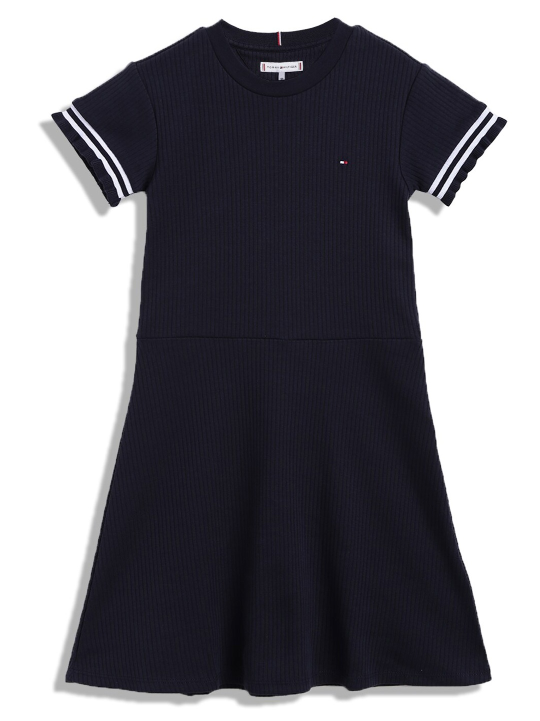 

Tommy Hilfiger Girls Cotton A-Line Dress, Blue