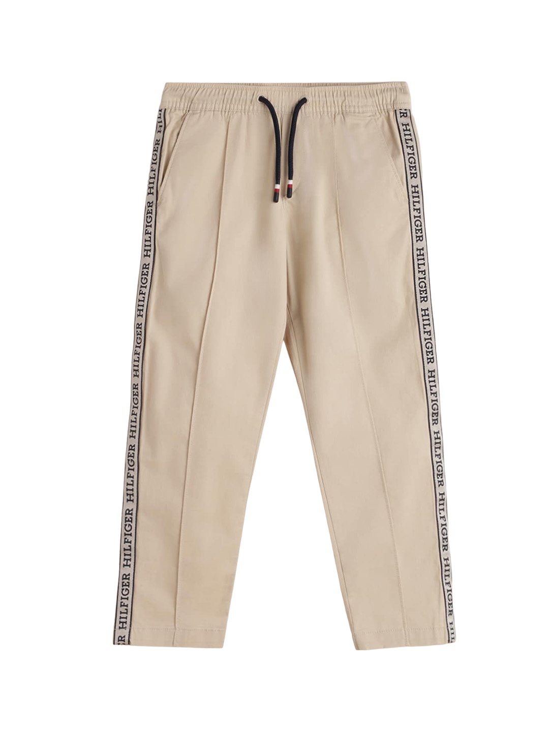 

Tommy Hilfiger Boys Mid-Rise Cotton Trousers, Beige