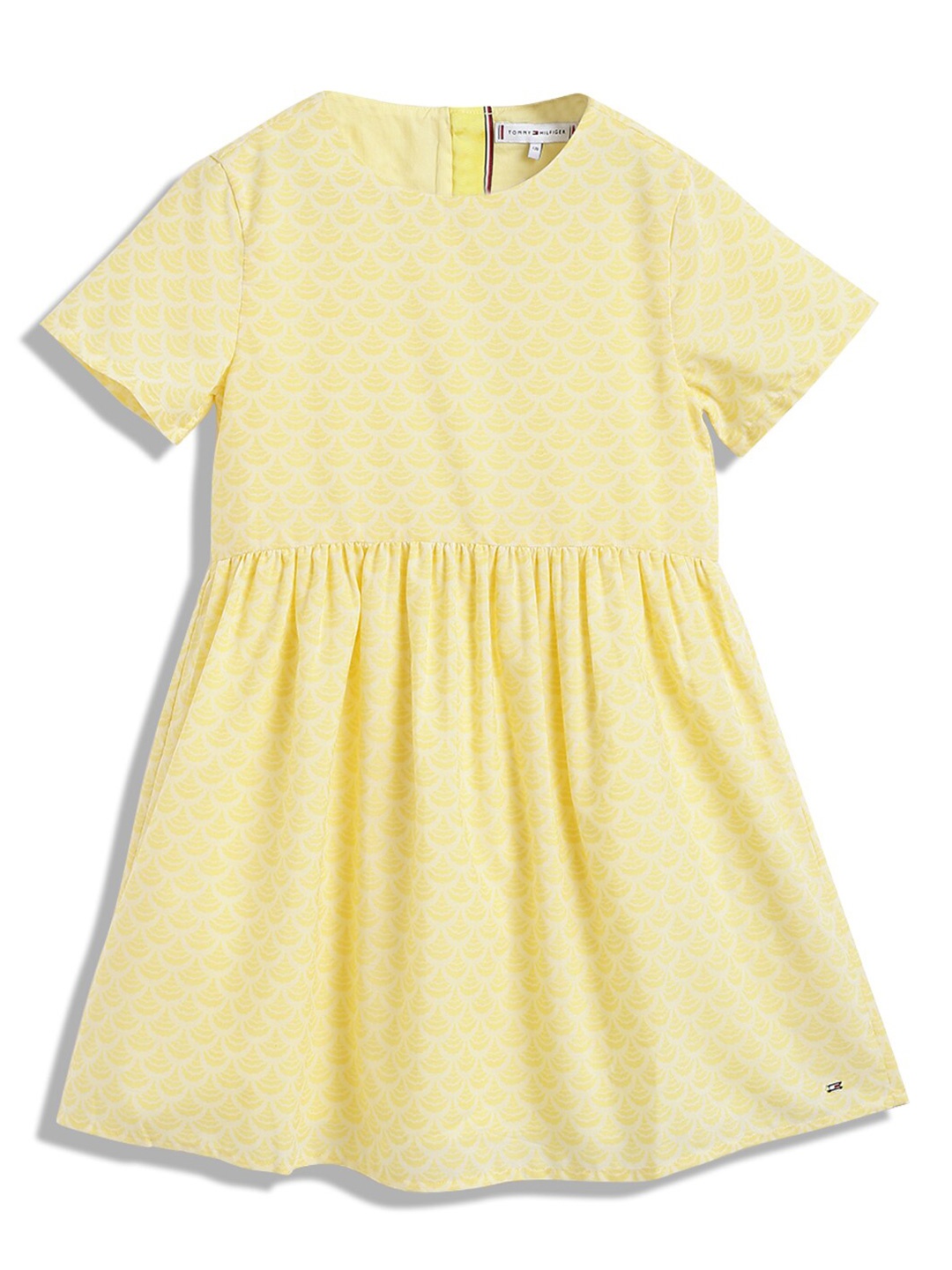 

Tommy Hilfiger Girls Printed Fit & Flare Dress, Yellow