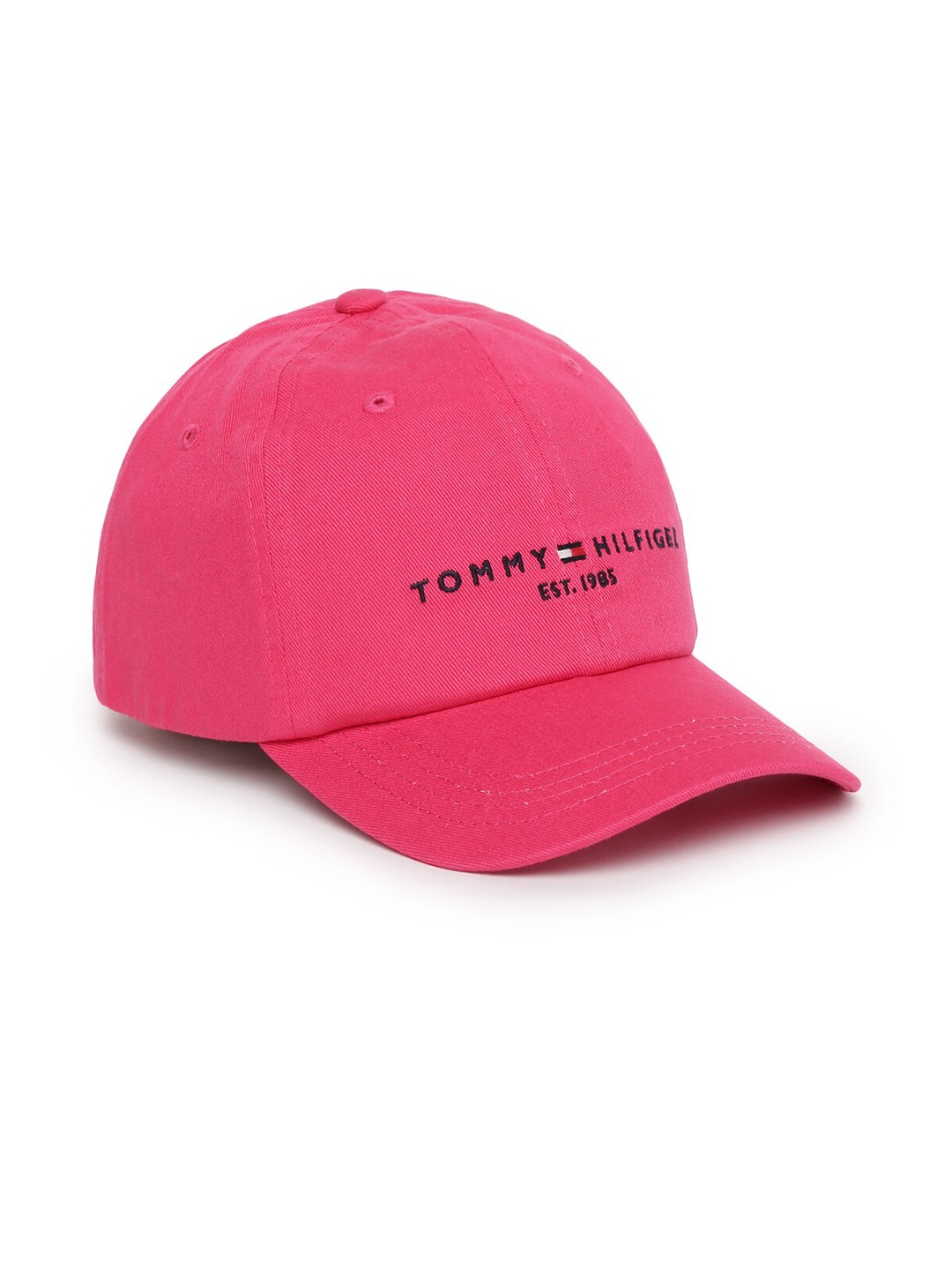 

Tommy Hilfiger Boys Brand Logo Printed Cotton Baseball Cap, Pink