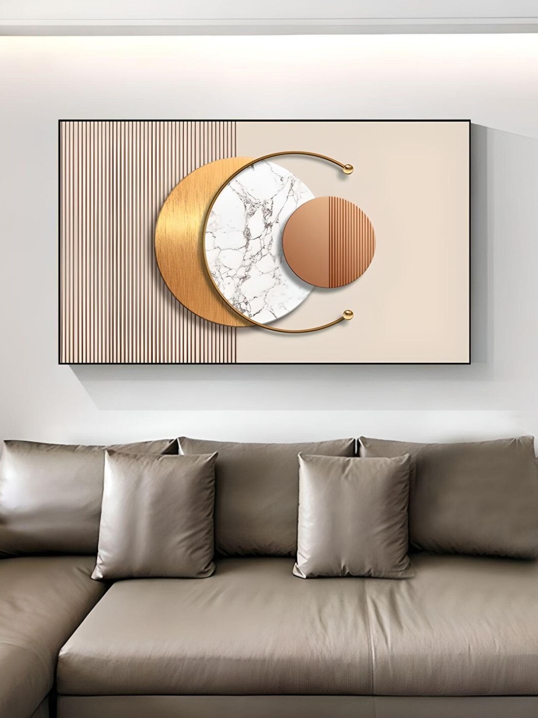 

THE HANDMADE FLAIR 1 Piece Wood Abstract Wall Art, Multi