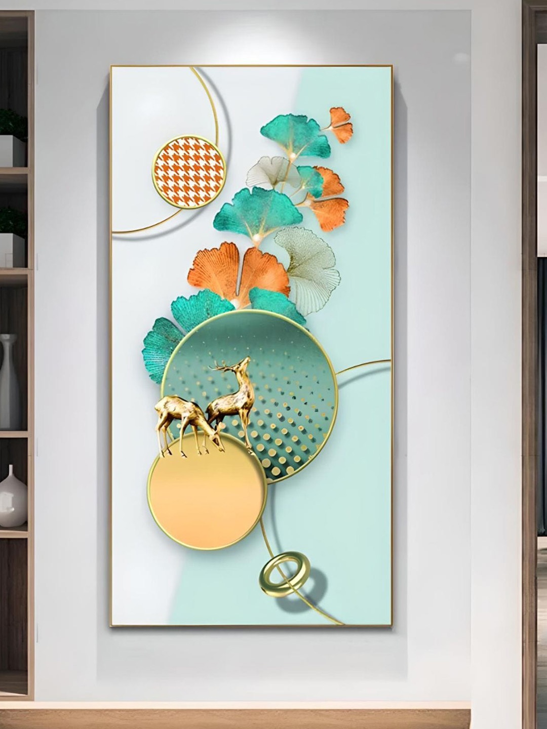 

THE HANDMADE FLAIR 1 Piece Wood Floral Wall Art, Multi