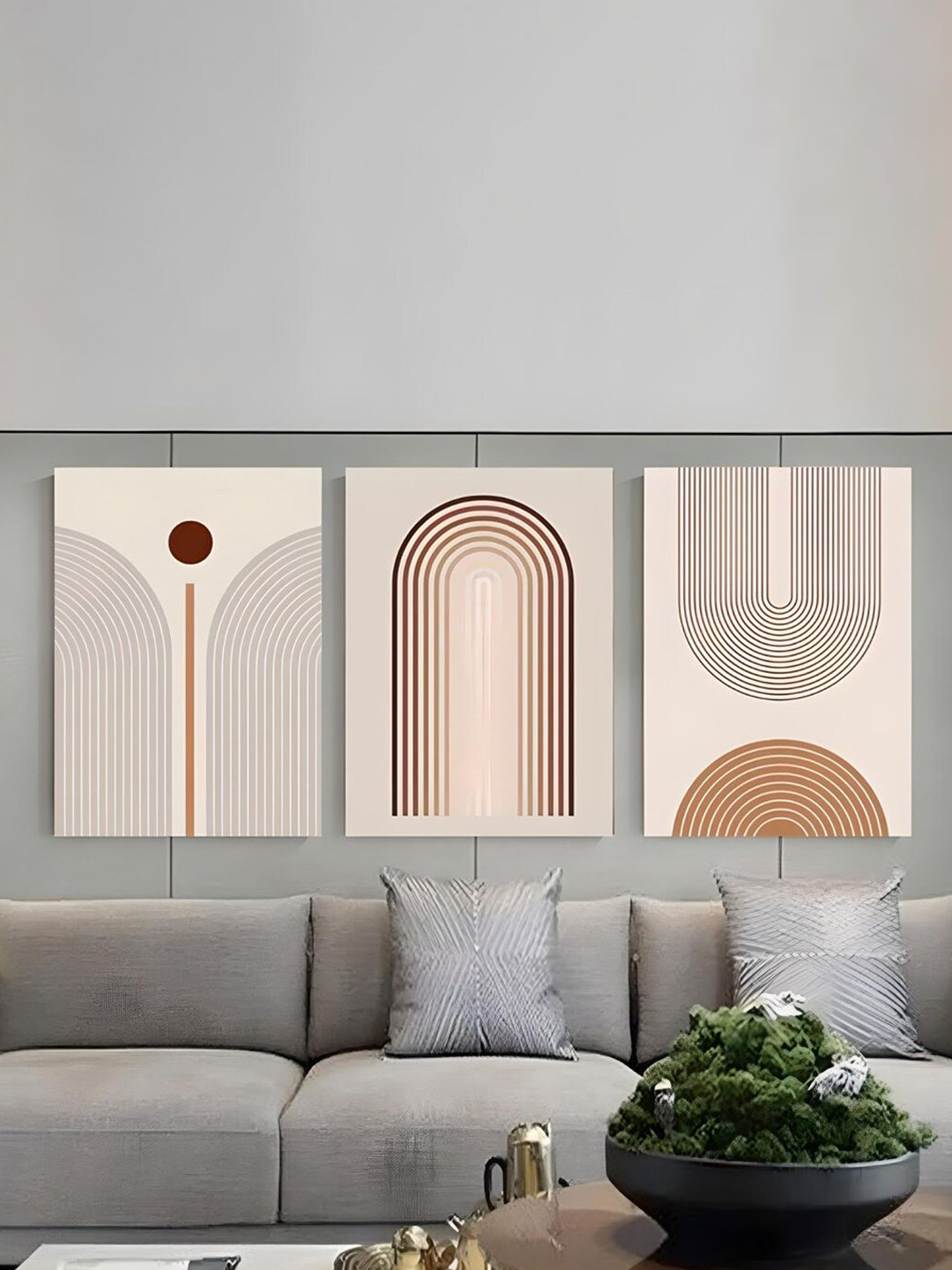 

THE HANDMADE FLAIR 3 Piece Wood Wall Art, Multi