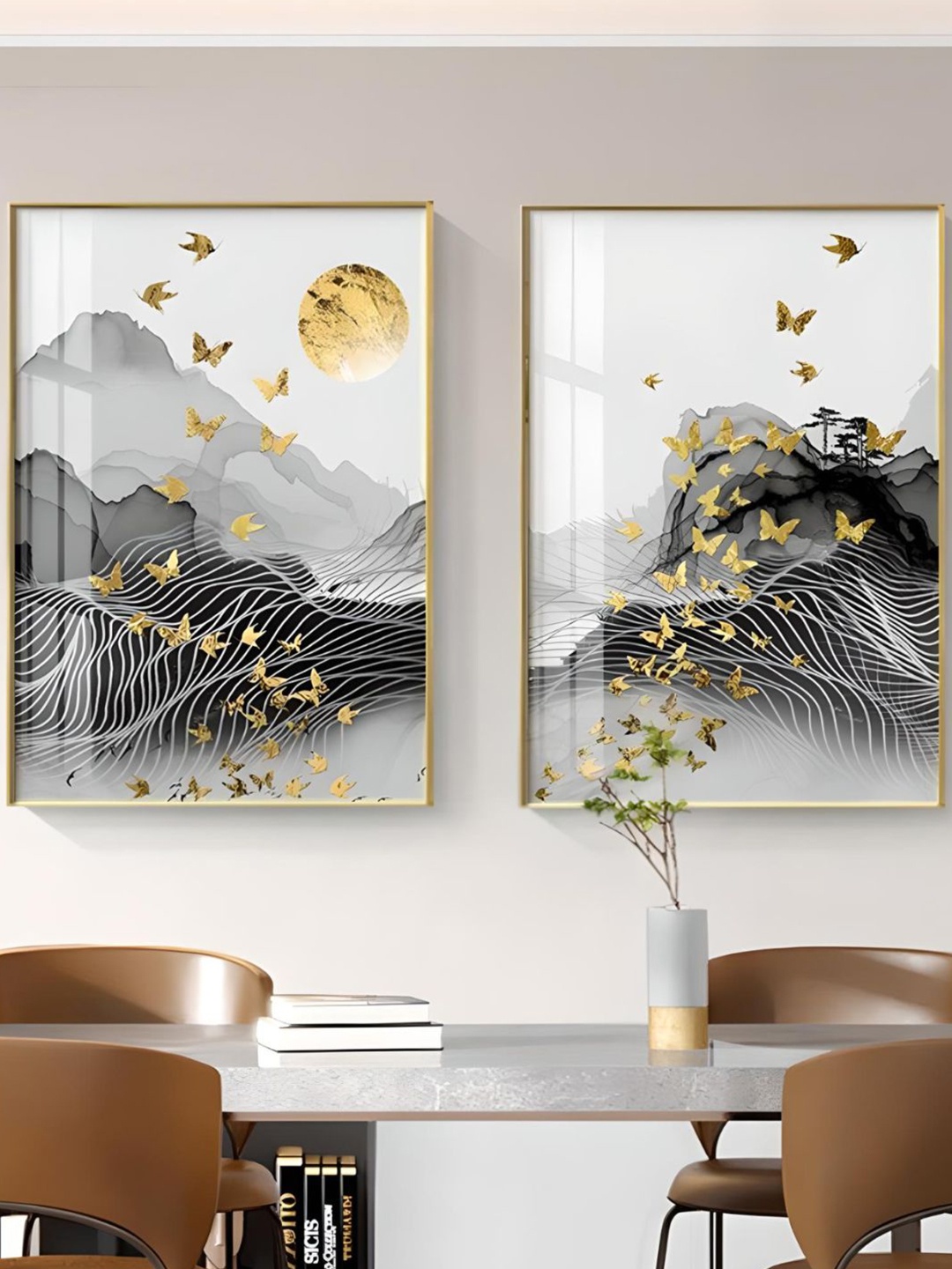 

THE HANDMADE FLAIR 2 Piece Wood Wall Art, Multi