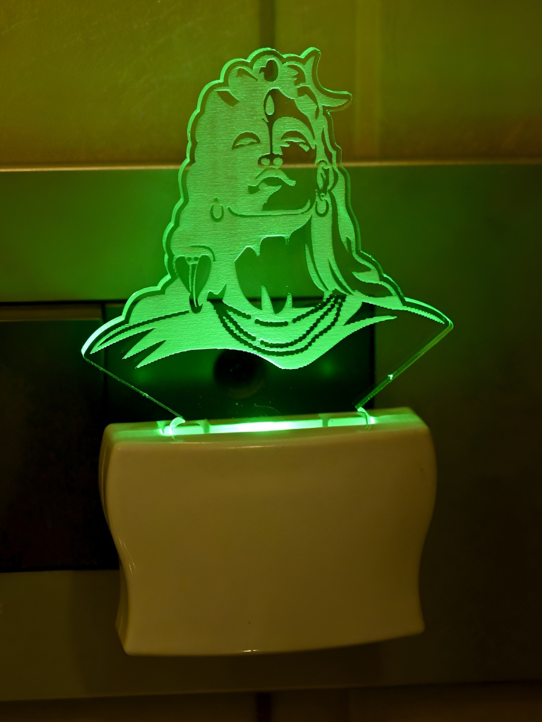 

Afast Green Blue Shive Abstract Acrylic LED Night Wall Lamp