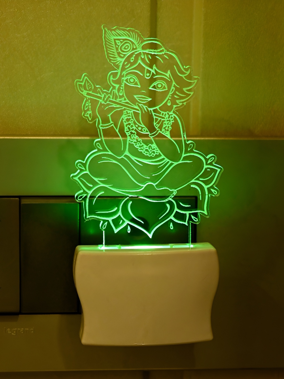 

Afast Transparent & Yellow Printed Abstract Shaped Acrylic Wall Lamp