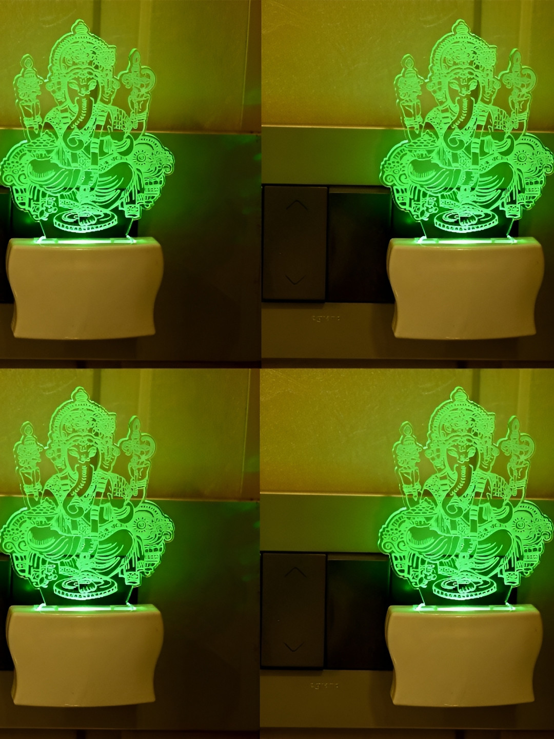 

Afast Green 4 Pcs Acrylic Wall Lamps