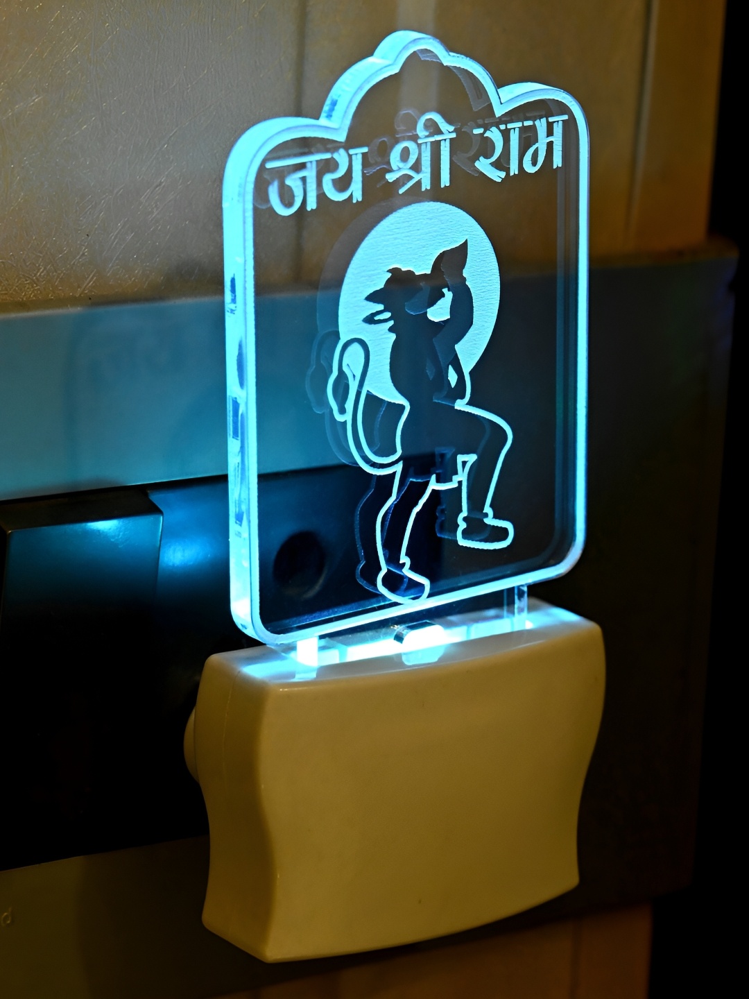 

Afast Trasparent & Beige Printed Acrylic Wall Lamp, Transparent