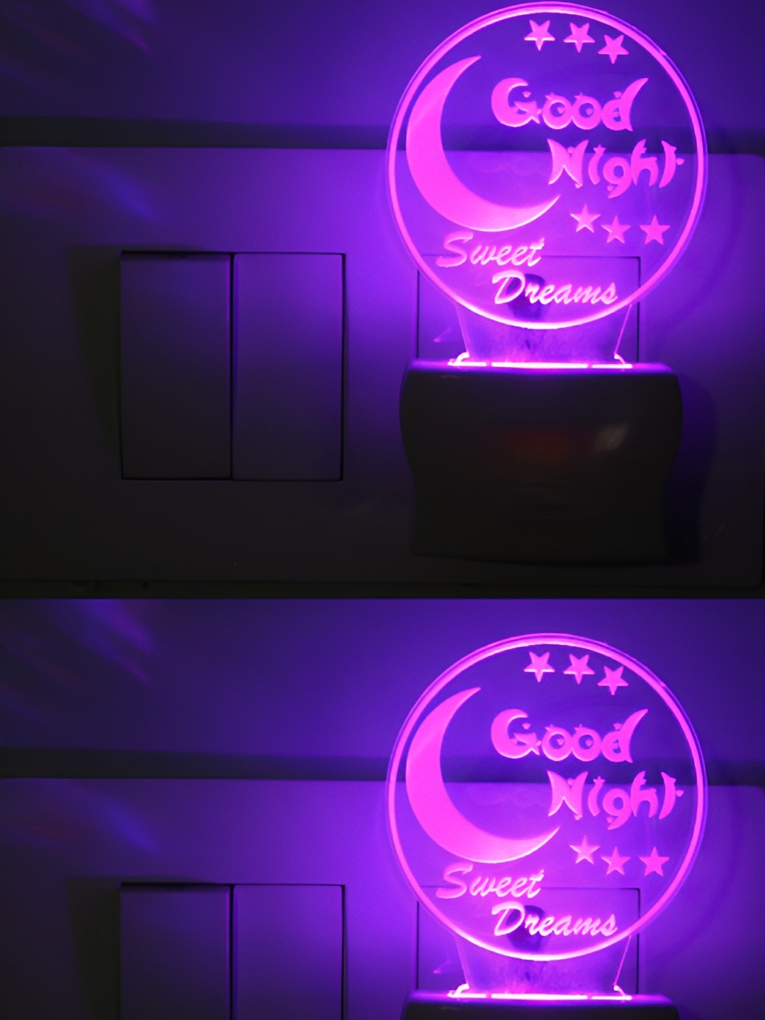 

Afast Violet 2 Pcs Acrylic Wall Lamps