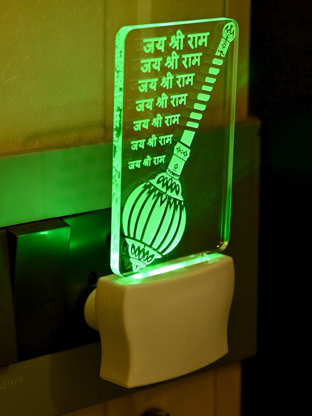 

Afast Transparent & Green Textured Acrylic Contemporary Wall Lamps