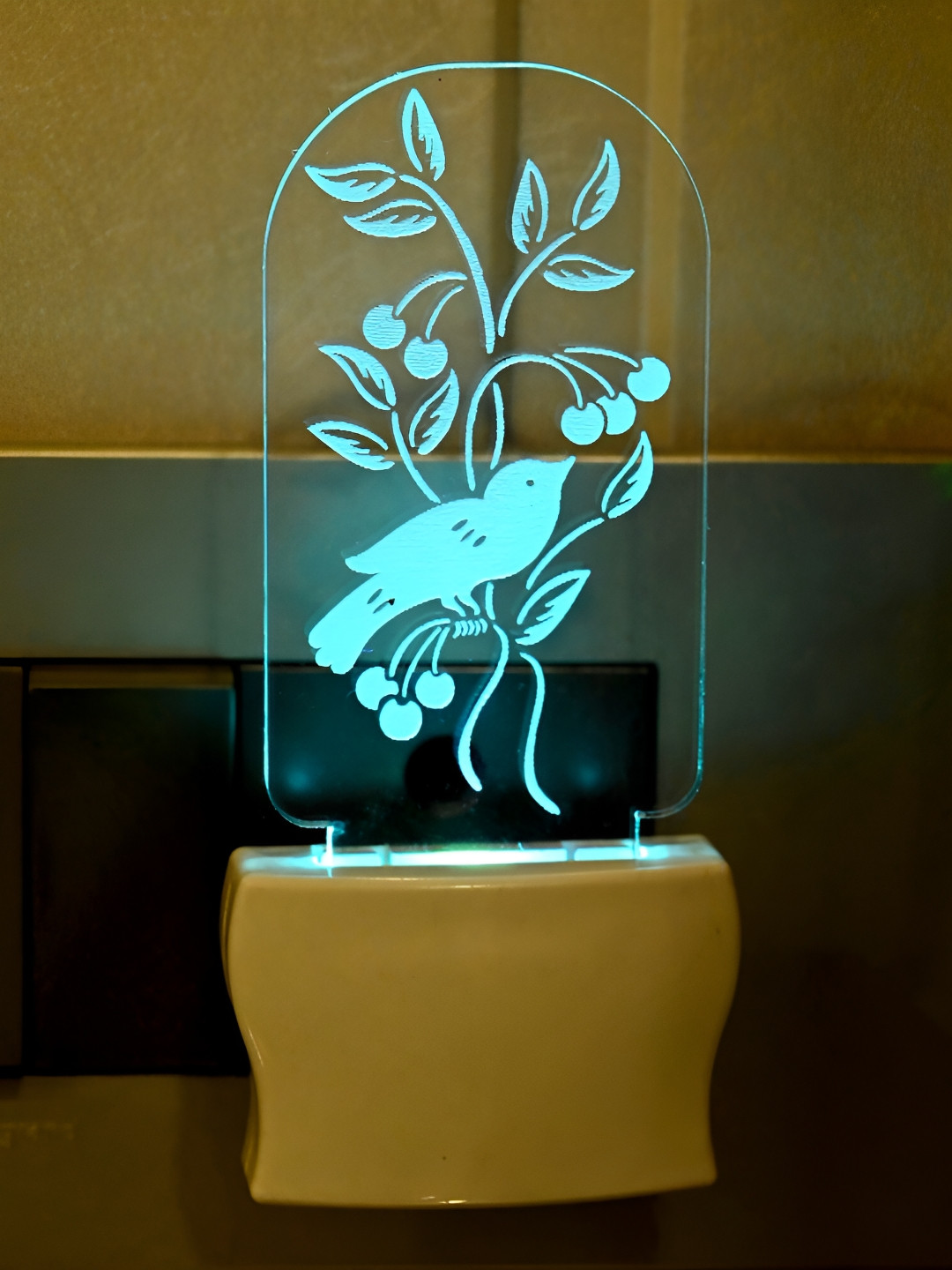 

Afast White & Transparent Printed Acrylic Wall Lamp