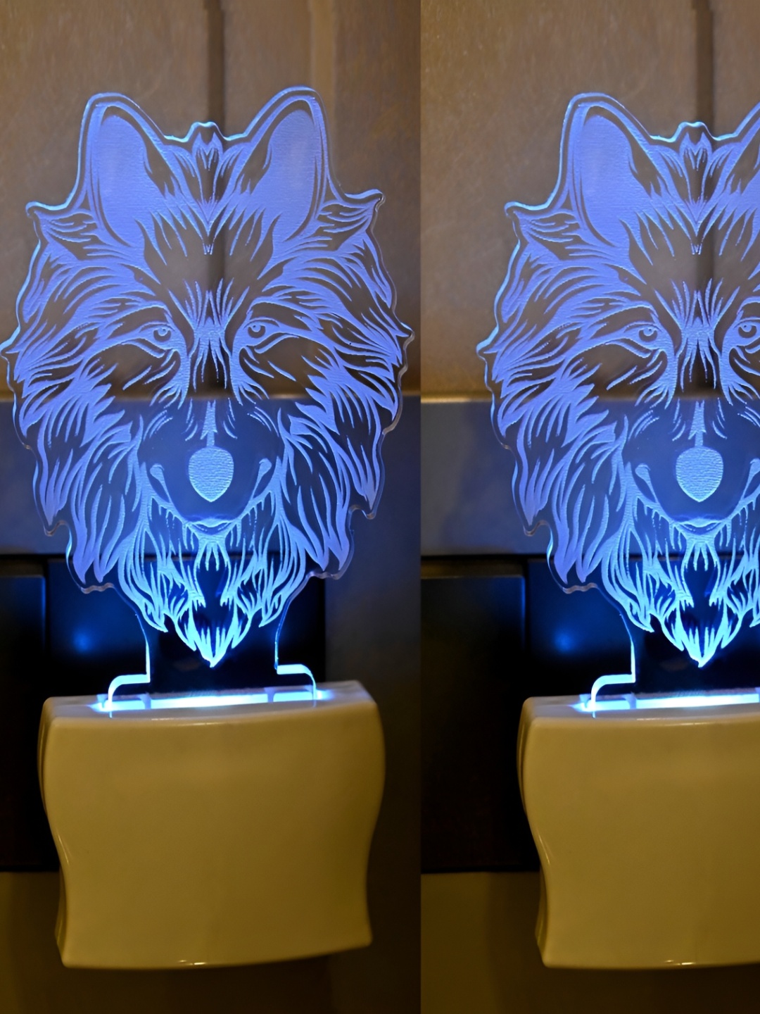 

Afast White & Transparent 2PCs Printed Acrylic Wall Lamp