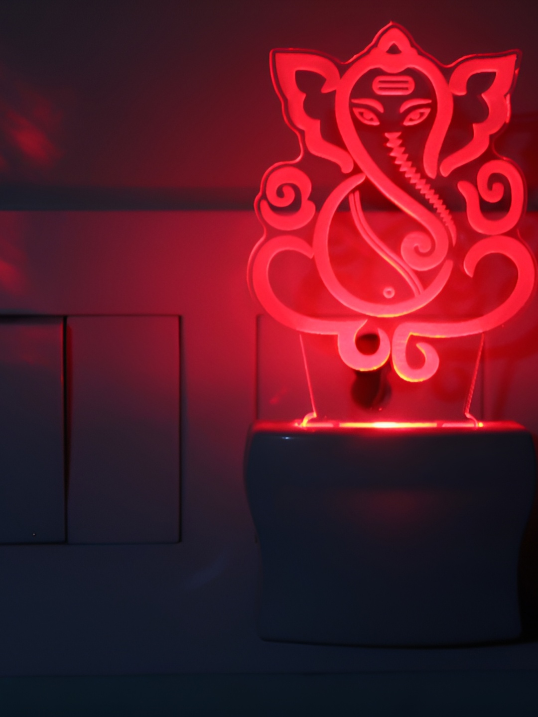 

Afast Transparent & Red Printed Acrylic Wall Lamp