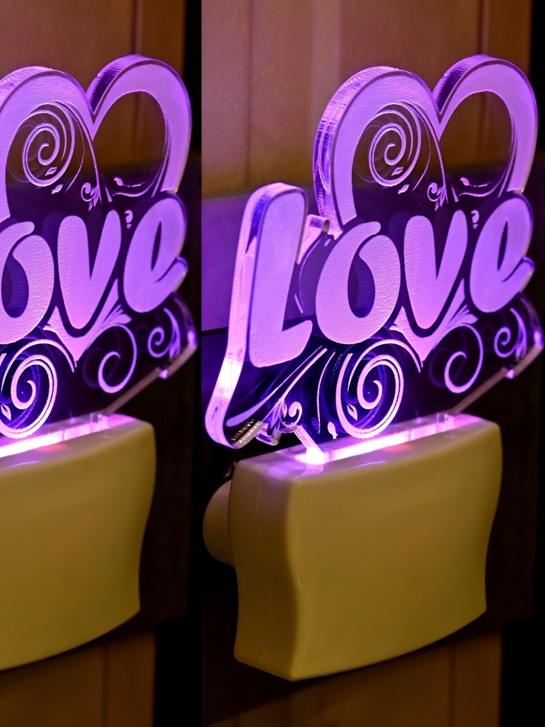 

Afast Transparent & Yellow 2 Pieces Printed Abstract Shaped Acrylic Wall Lamps