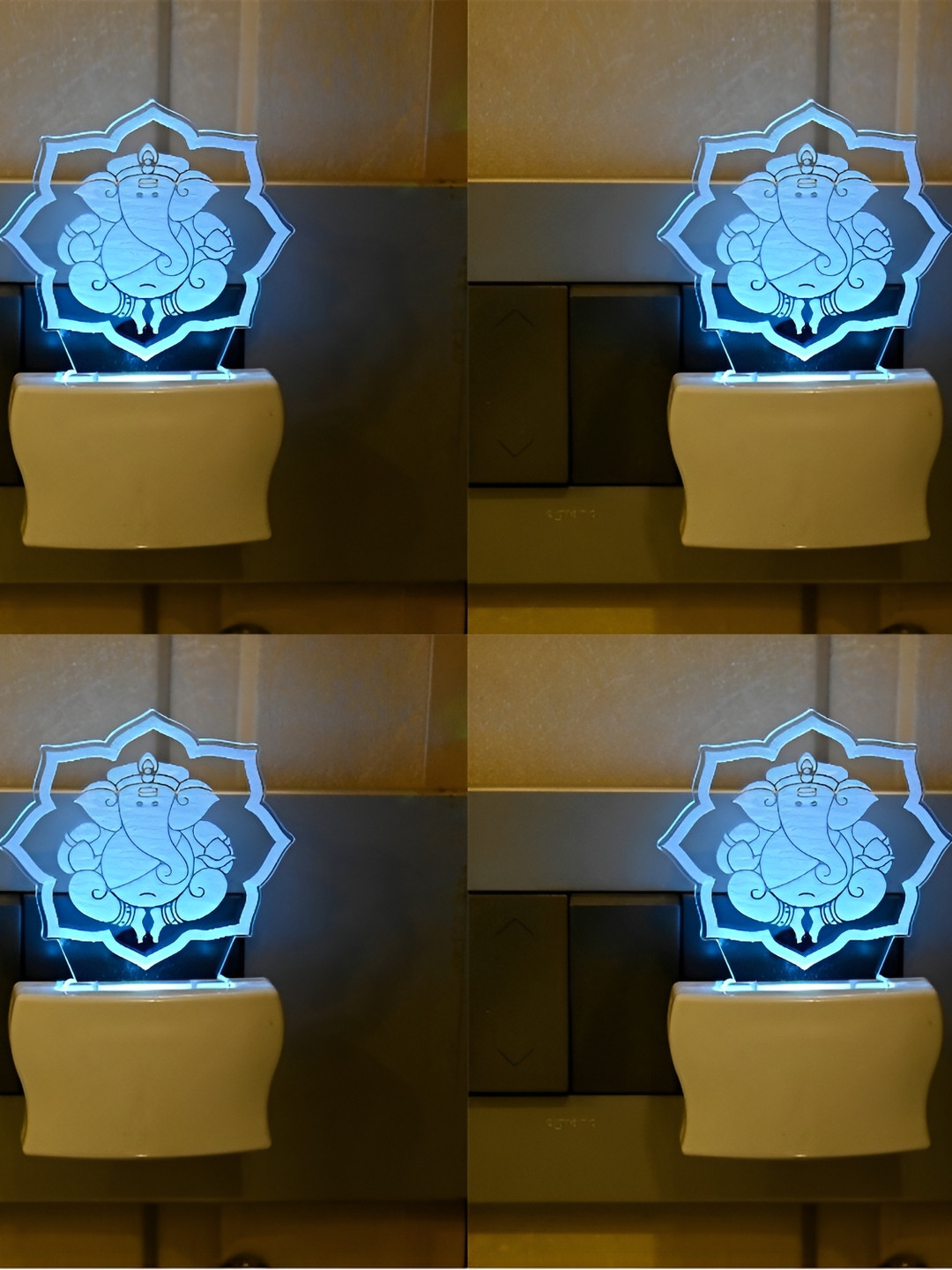 

Afast Blue 4 Pcs Acrylic Wall Lamps