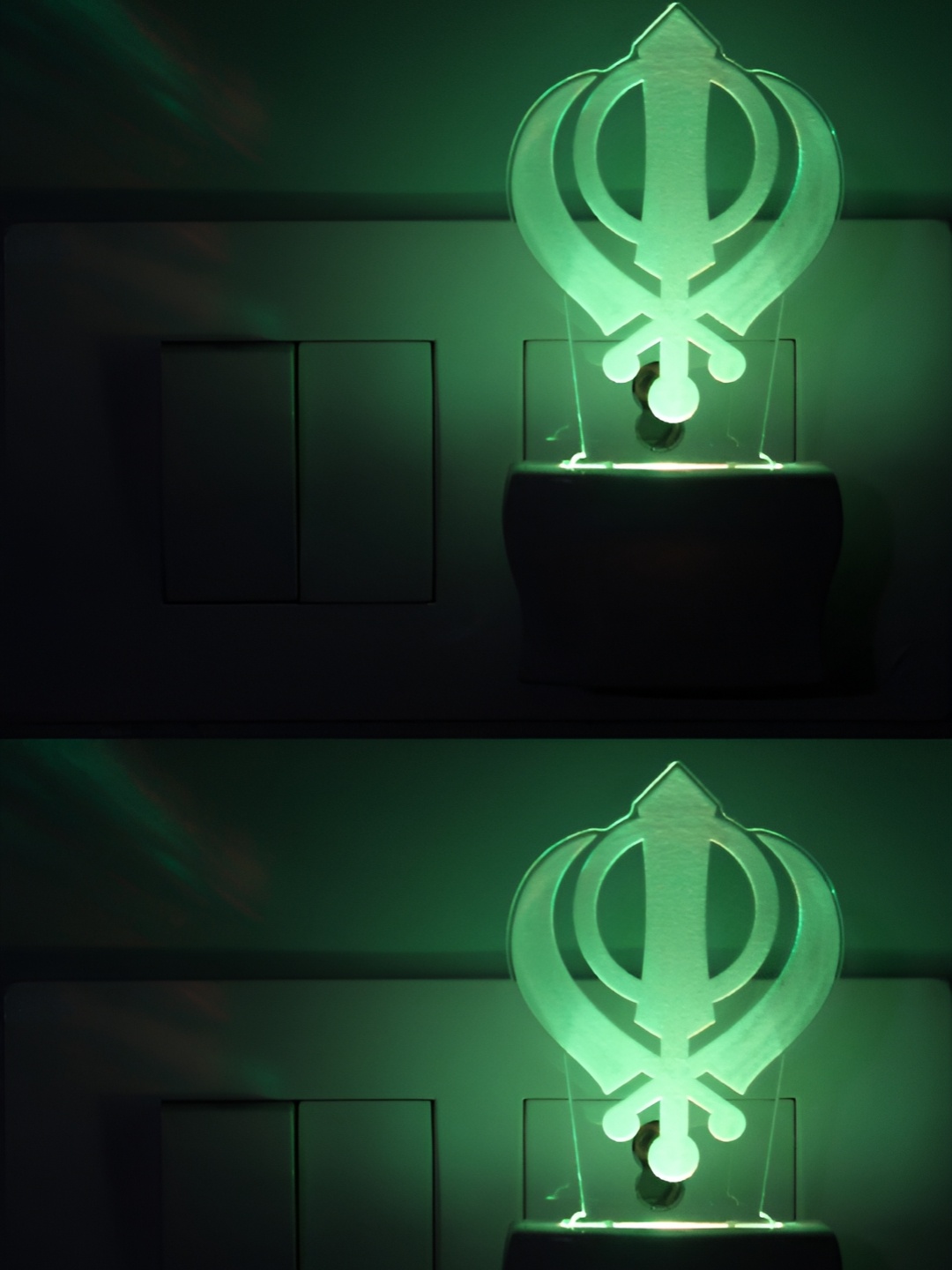 

Afast Green 2 Pieces Acrylic Night Lamp