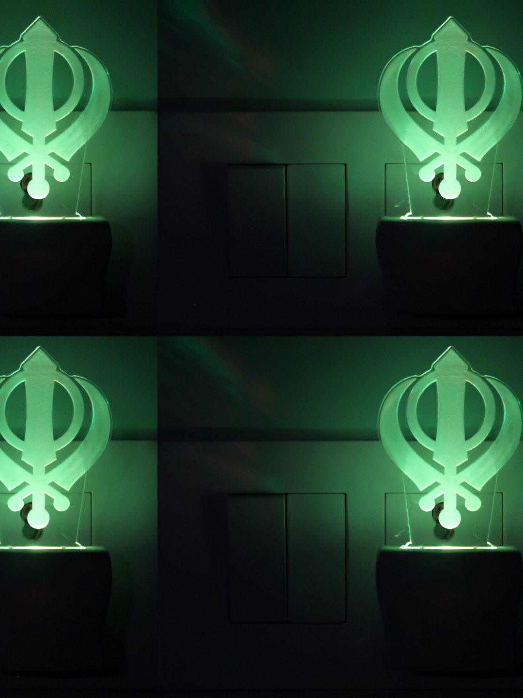 

Afast Transparent 4 Pieces Acrylic Wall Lamps