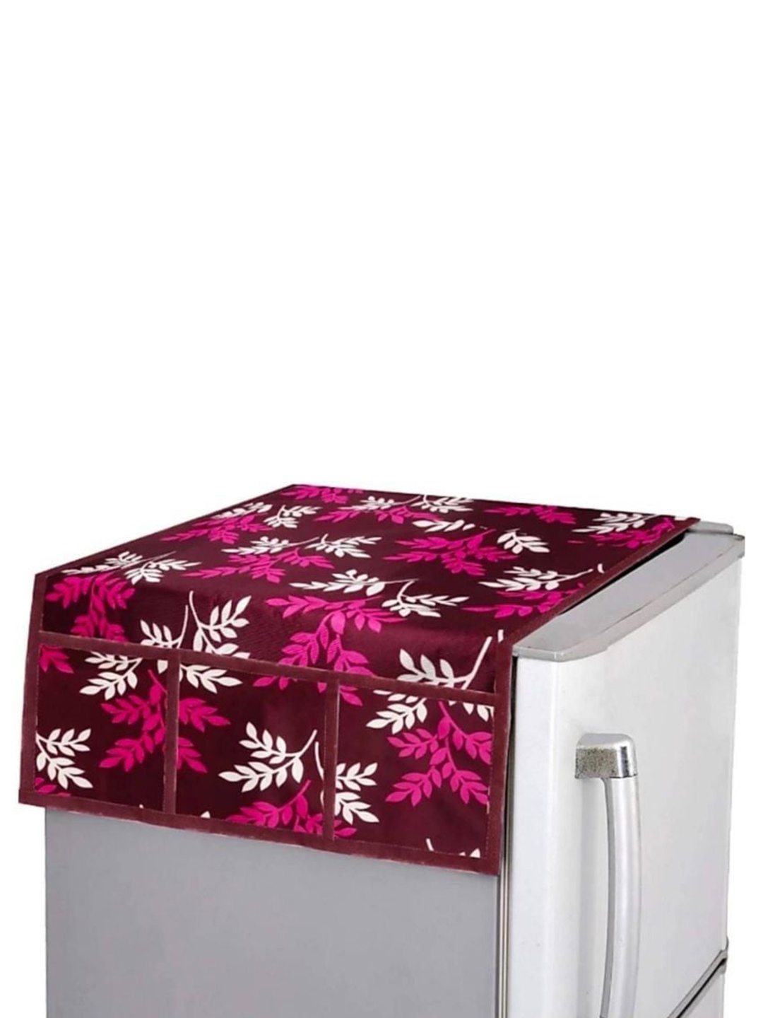 

Dakshya Industries Purple Printed Light Weight Refrigerator covers, Brown