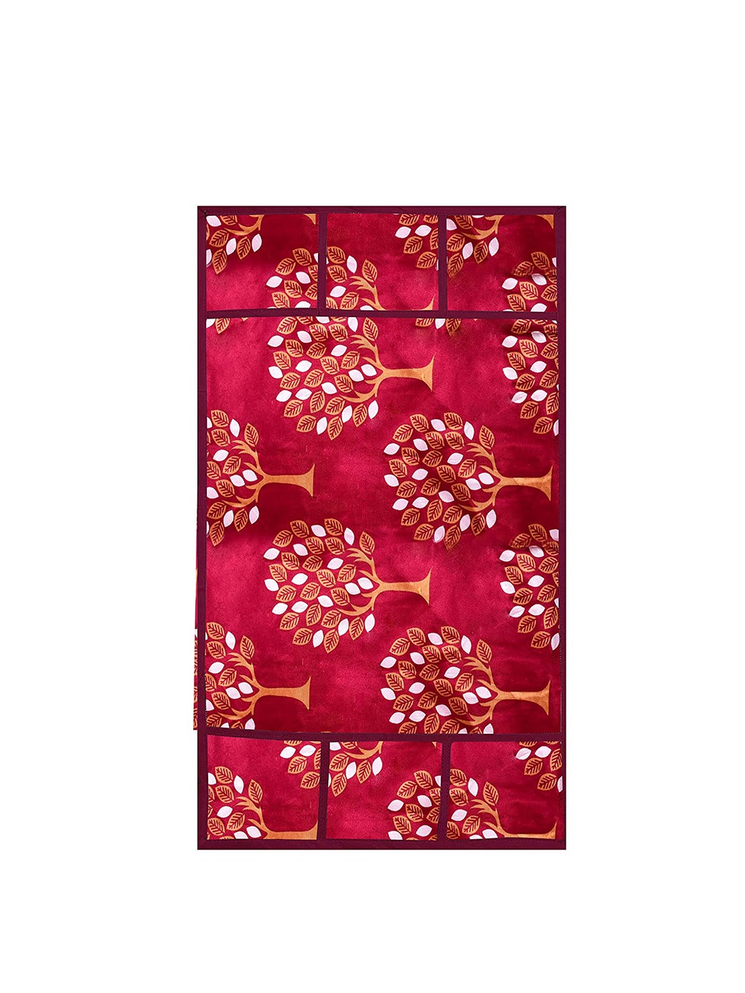 

Dakshya Industries Maroon Printed Refrigerator Covers