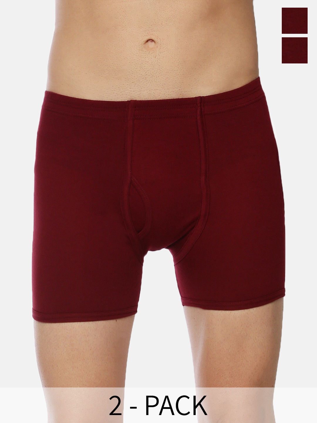 

Dollar Lehar Men Assorted Pack Of 2 Combed Cotton Trunks MLHTR-05-PO2