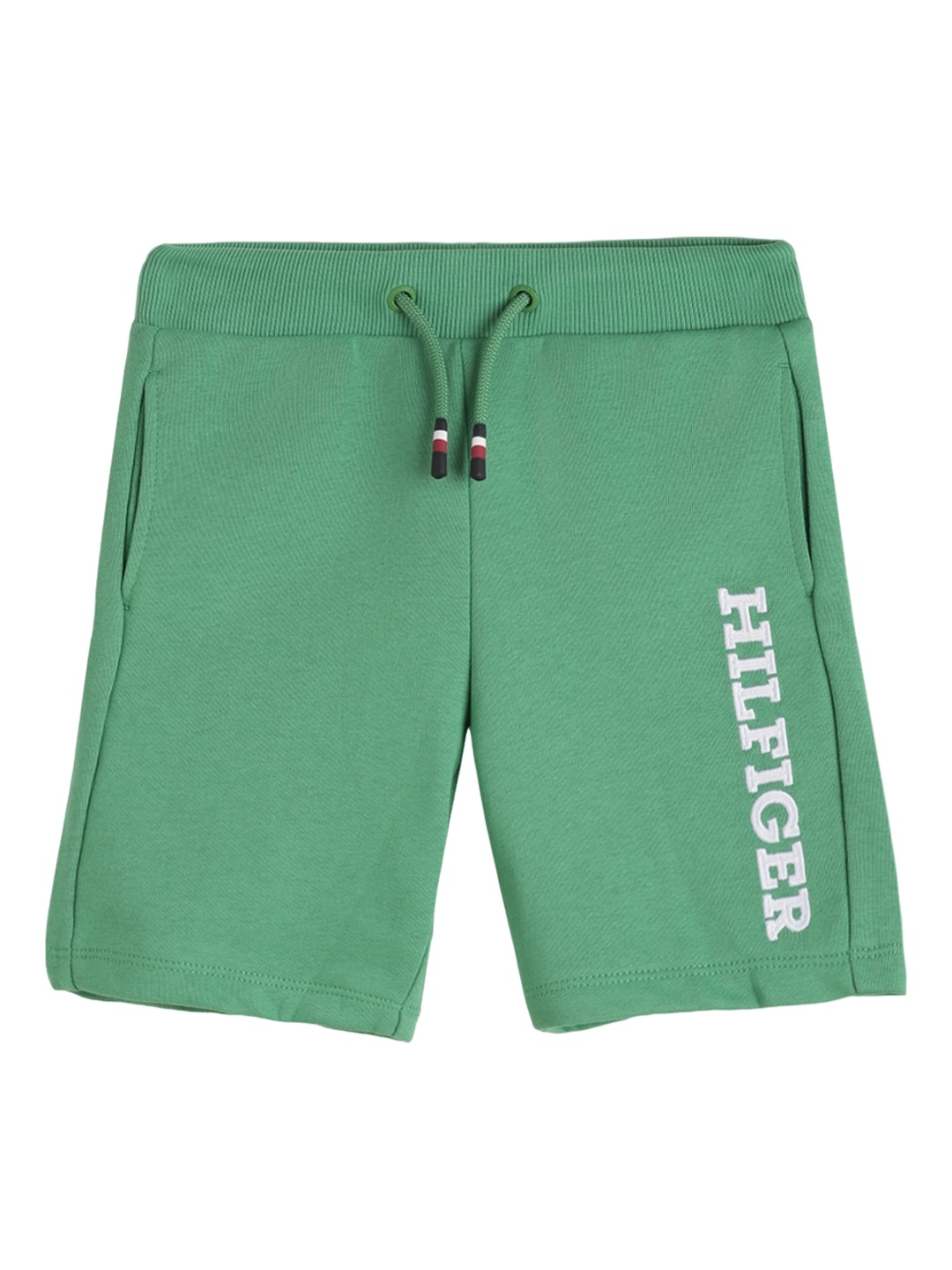 

Tommy Hilfiger Boys Typography Embroidered Cotton Shorts, Green
