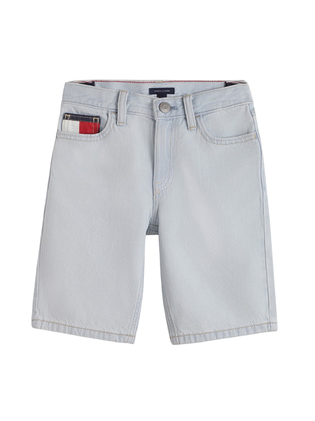 

Tommy Hilfiger Boys Washed Cotton Denim Shorts, Blue