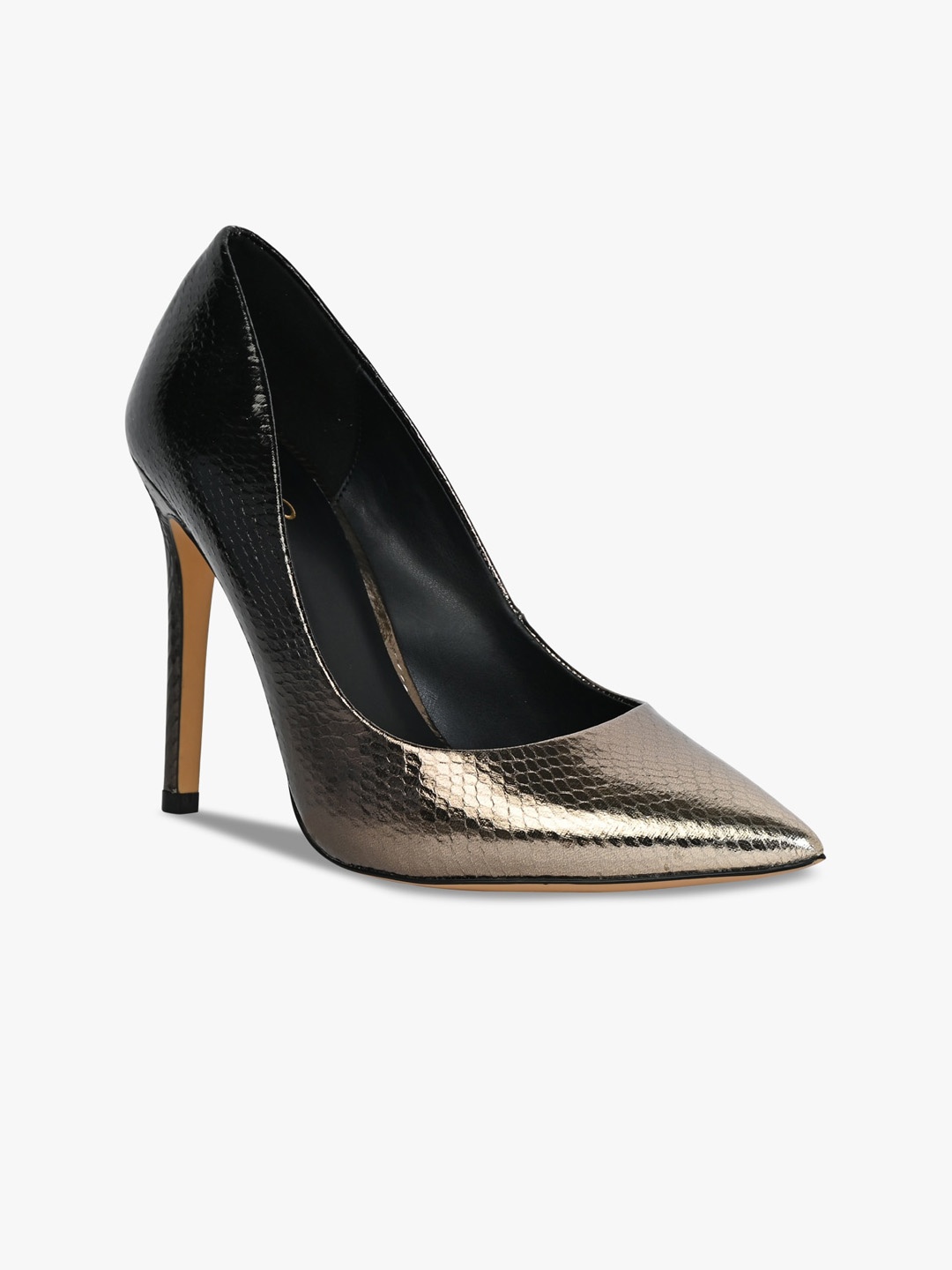 

ALDO Textured Pointed Toe Stiletto Heels, Gold