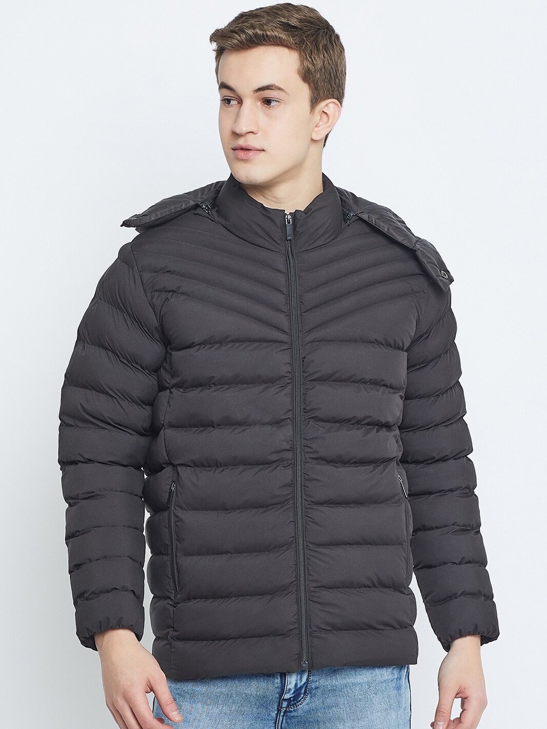 

Spirit Hooded Lightweight Puffer Jacket, Black