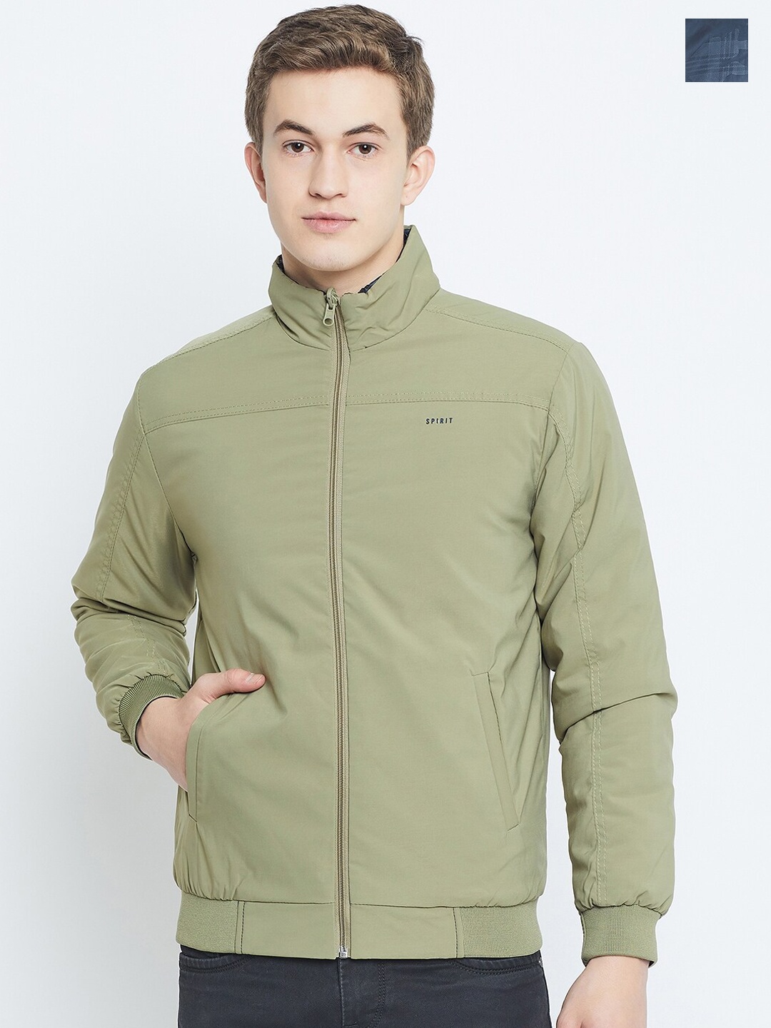 

Spirit Reversible Bomber Jacket, Sea green
