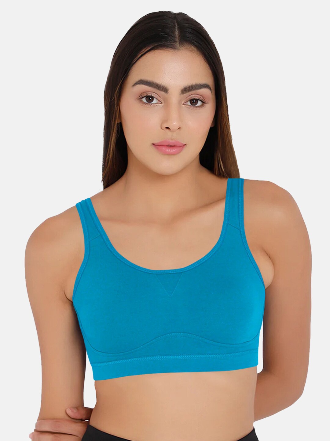 

intimacy LINGERIE Full Coverage Moisture Wicking Workout Bra With All Day Comfort, Blue